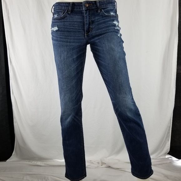 Abercrombie & Fitch Denim - Abercrombie distressed straightleg jeans